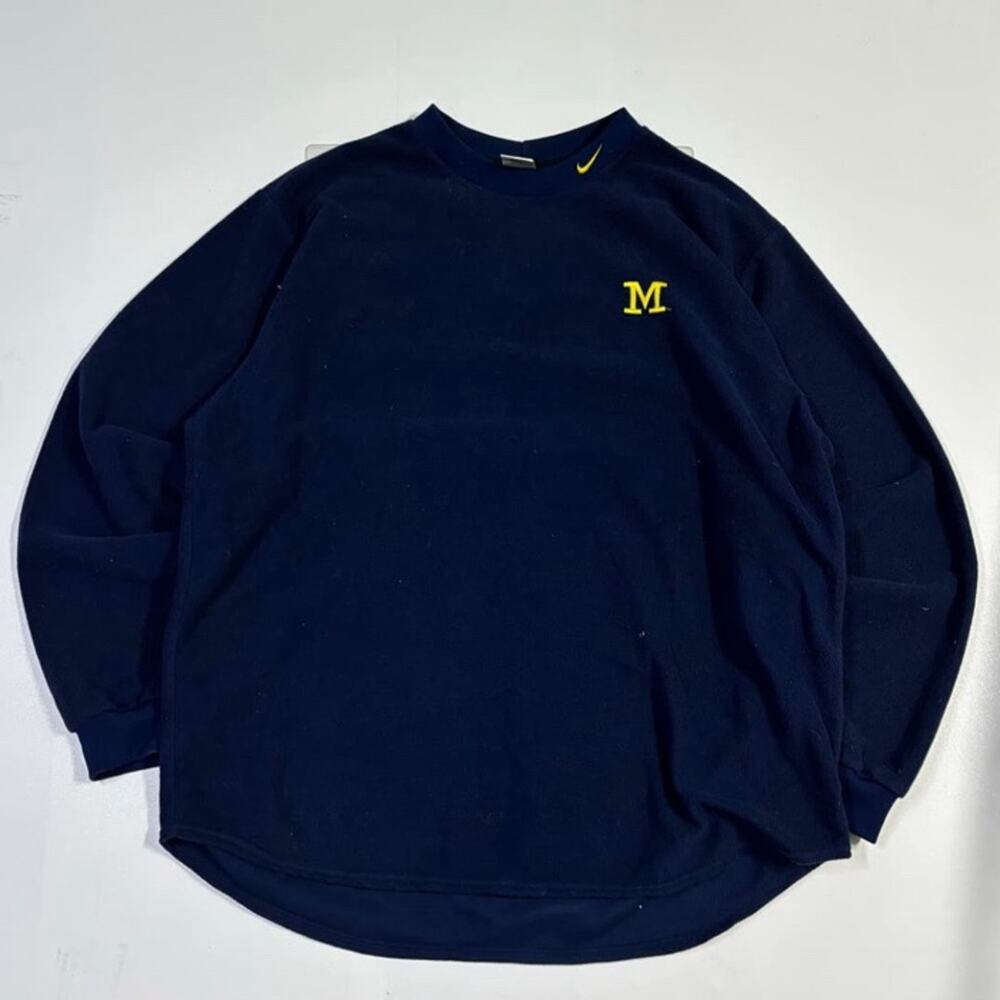 Vintage VTG 90’s Nike University of Michigan Mock Neck Long Sleeve XL (0666)